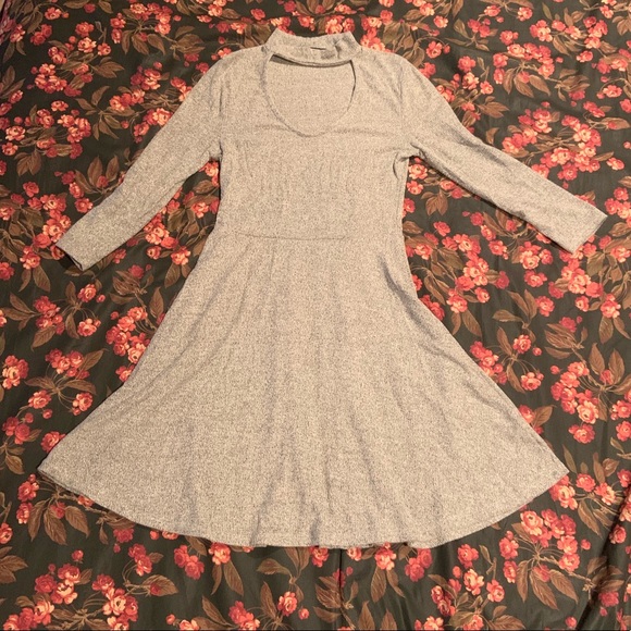 2 for 10 Gray Knit Dress - Picture 1 of 3